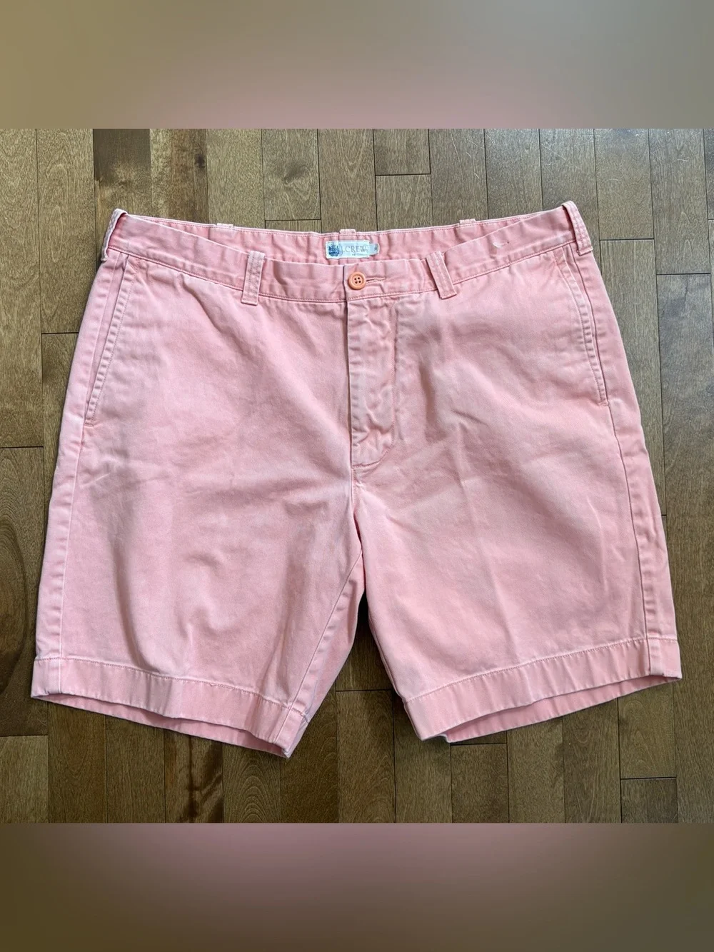 J.Crew Men's Chino Shorts - Pastel Salmon / Peach - Size 38